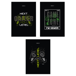 Тетрадь А4  48л кл. скоба Полиграф-Принт "Геймер" УФ-лак, белизна 100%