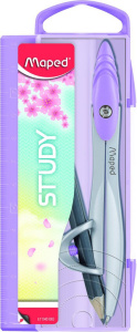 Циркуль металл. MAPED "Study collector", эргоном.головка, пласт.футляр
