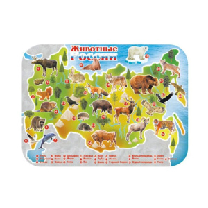 Настольное покрытие д/лепки 43*32см "Лесные звери"