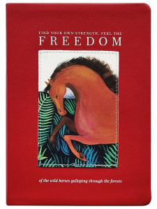 Ежедневник дат. 2026г А5 176л., кожзам, интегр.пер. "Art. Красный" нашивка, ляссе