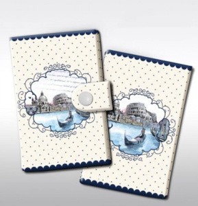 Визитница Гондола из ПВХ 140*102мм, 10 карманов