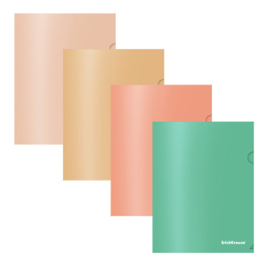 Папка уголок А5+ Matt Powder, непрозрачная, ассорти