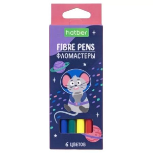 Фломастеры   6цв "Hatber. Космос" вентилир.колпачок
