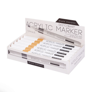 Маркер акриловый BV "Sketch&Art" золотой пулевидн. 1-3мм