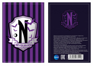 Блокнот А6  60л гребень "Вэнсдэй Nevermore" клетка