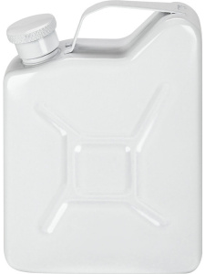 Фляжка  подарочная 150мл "Горючее" белая