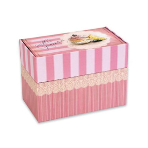 Карточки для записи кулинарных рецептов "Десертная" 93*170*122мм, 100 карточек, 16 разделителей