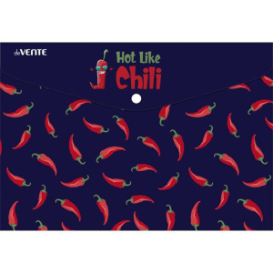 Конверт на кнопке  с рисунком А4 Chili Peppers 0,15мм