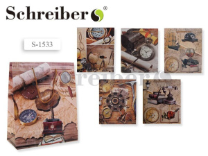 Пакет подар. бумажн. 32*26*10 см, Мужской, 128 гр/м