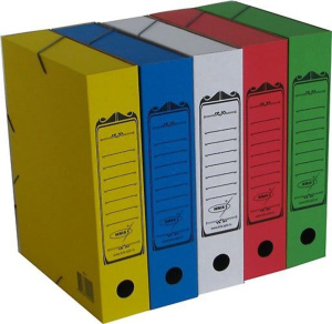 Архивная папка на резинках (325х250х70) красная