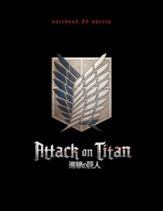 Блокнот А5 7БЦ  80л "Атака Титанов. Сезон 1-3" кл., 5цв.блок