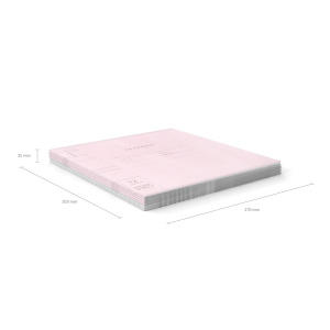 Тетрадь А5 12л кл. Erich Krause  пласт.обл. "Классика CoverPrо Pastel", розовый