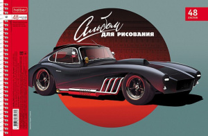 Альбом А4 48л гребень "Топ гараж"  пл. 100 гр/м, перфорация