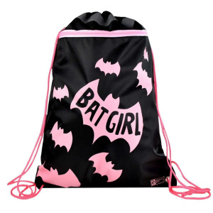 Мешок для обуви 1 отд, 360*480, карман, светоотр. "Летучая мышь"