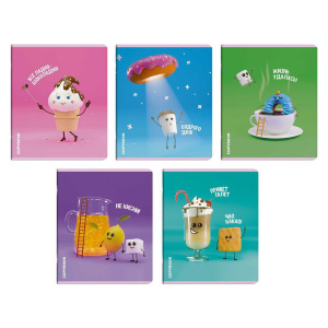 Тетрадь А5 48л кл. Феникс+ "Вкусная фантазия", выб.твин лак