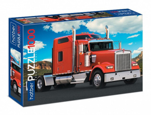 Пазлы 1000 элементов  680*480мм. "Красный грузовик" Premium