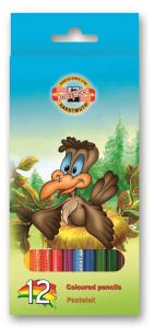 Карандаши цвет. 12цв "Птицы"