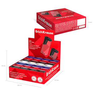 Точилка пласт. с контейнером  1 отв. City Mini, Classic, ассорти