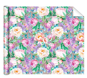 Бумага упаковочная 70*100см "Цветы"