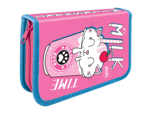 Пенал 1 отд. (190*115*30) молния, лам.картон "Молочнй коктейль"