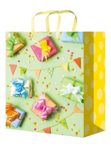 Пакет подар. бумажн. 22*31*10см, 157гр/м, Долгожданные подарочки