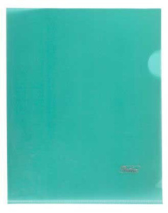 Папка уголок А5 прозр. плотн. 0,18мм зелёная