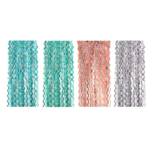 Дождик 150мм*1м, ПВХ, волнистый, матовый , 4 цвета