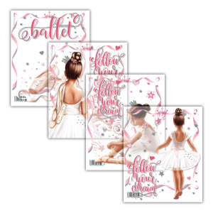 Набор обложек для тетрадей и дневн. (212х347мм), 80мкм,  Pointes (12шт)