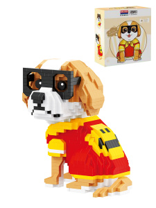 Конструктор пластм. Balody "Пёсик-супергерой" 963 дет.