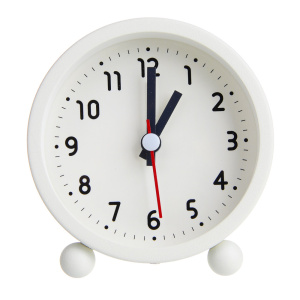 Часы-будильник 8см, белый