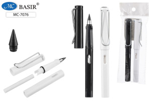 Карандаш вечный MC Basir "Черн/бел" с ластиком (цена за шт.)