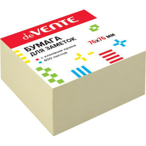 Бумага с липким краем (76*76мм)  400л, желтый