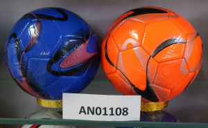 Мяч спортивный футбольный 19 см ПУ  95гр, 2 цвета  БЕЗ НАДУВКИ