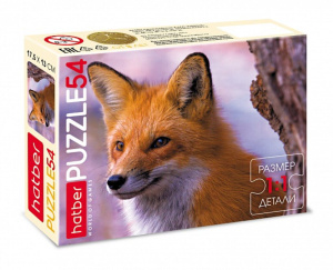 Пазлы   54 элемента  130*175мм.  "Дикие животные" (ассорти 4 вида)