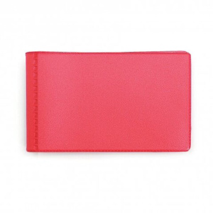 Визитница ПВХ на  28 визиток, красная