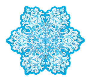Вырубная фигурка 12*12см "Снежинка"