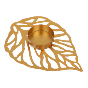 Подсвечник 9*14см лист