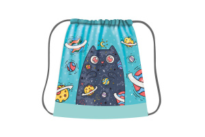 Мешок для обуви 1 отд, 420*340 "Космокот"