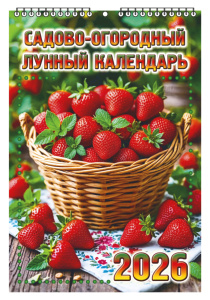 Календарь настенный перекидной  170*250мм на 2026г.  Садово-огородный лунный