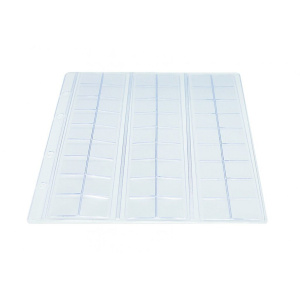 Лист д/монет  (207*250мм) ПВХ 180 мкм на 54 ячеек