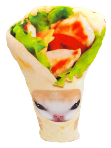 Мягкая игрушка 30см "Кот Шаурма"