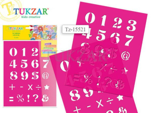 Трафарет "Цифры" гибкий пластик