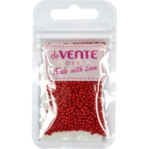 Бисер круглый "deVENTE. Opaque"  2 мм, 10гр, стекло, матовый, красный
