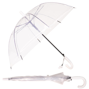 Зонт 50см купол, прозрачный ПВХ