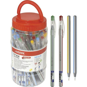 Ручка шар. deVENTE "Nexus", 0,7мм,на масл. осн., синяя, ассорти