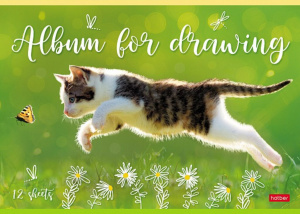 Альбом А4 12л скоба "Ассорти"  пл. 100 г/м