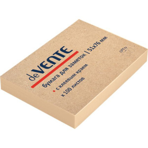 Бумага с липким краем (51*76мм)  100л, крафт