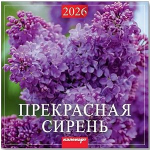 Календарь КВАДРАТ  285*285мм на 2026г.  Прекрасная сирень