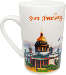 Кружка 320мл, "Санкт-Петербург.Спас-Исаакий-Медный"