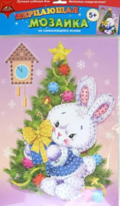 Аппликация из EVO А3  "Зайка с подарком" 3+